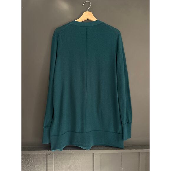 Banana Republic Orla Merino Wool Long Cardigan Dark Juniper Green Size XL - Picture 4 of 9